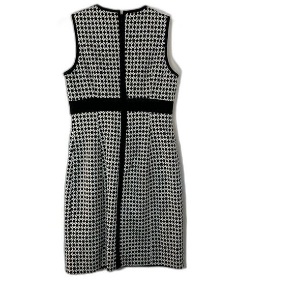 Calvin Klein Sleeveless Black and White Mini Dress Back Zip with Pockets - Picture 9 of 9
